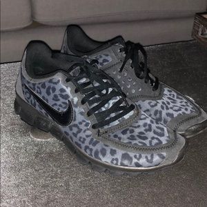 Dark gray & black cheetah Nike